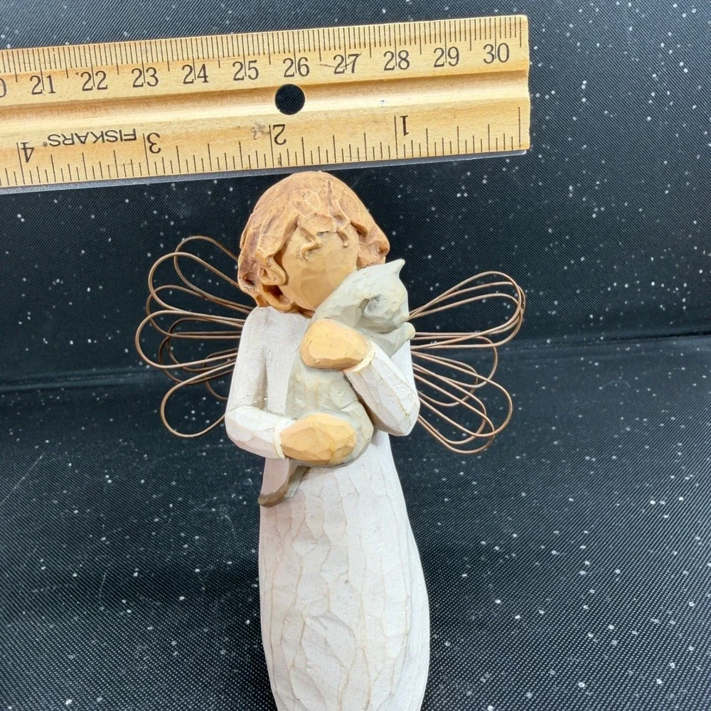 Willow Tree With Affection Angel Figurine Susan Lordi DEMDACO Cat Girl 2003
